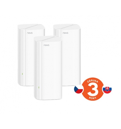 Tenda Nova MX12 (3-pack) WiFi6 AX3000 Mesh Gigabit system, 9xGLAN/GWAN, WPA3, VPN, SMART CZ aplikace