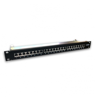 DATACOM 24p. Patch panel 19" STP CAT6A LSA 1U BK