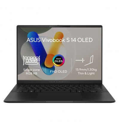 ASUS Vivobook S 14 OLED/M5406UA/R7-8845HS/14"/WUXGA/16GB/1TB SSD/AMD int/W11H/Black/2R