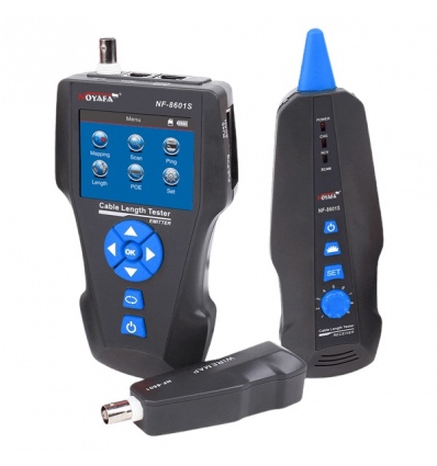 W-Star Tester kabelů UTP WSNF8601S, detektor kabelů Cat5, Cat6, Cat7, UTP, BNC, POE, Ping