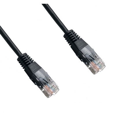 DATACOM patch cord UTP cat5e 3M černý