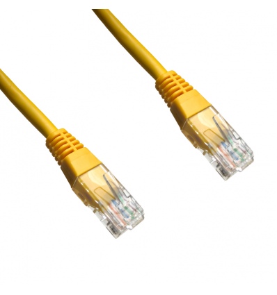 DATACOM patch cord UTP cat5e 3M žlutý