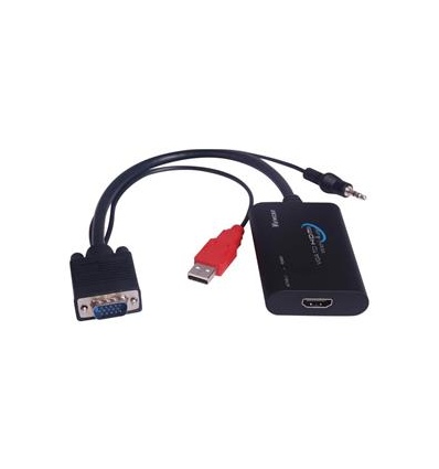 PremiumCord konvertor VGA+audio na HDMI