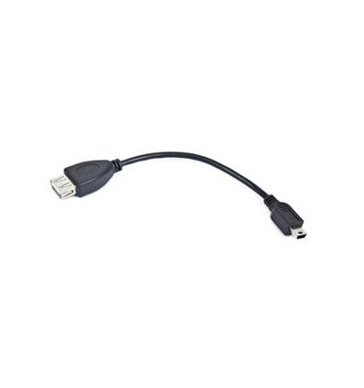 Kabel USB AF/mini BM,OTG,15cm pro tab. a tel.