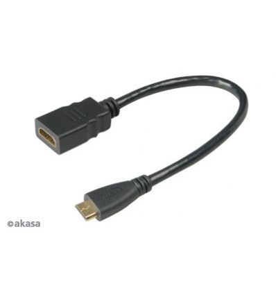 AKASA - HDMI na mini HDMI adaptér - 25 cm