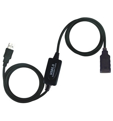 PremiumCord USB 2.0 repeater a prodlužovací kabel A/M-A/F 10m