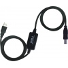 PremiumCord USB 2.0 repeater a propojovací kabel A/M-B/M 10m