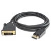 PremiumCord DisplayPort na DVI kabel 5m, stín. M/M