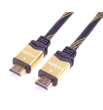 PremiumCord designový HDMI 2.0 kabel, zlacené konektory, 1,5m