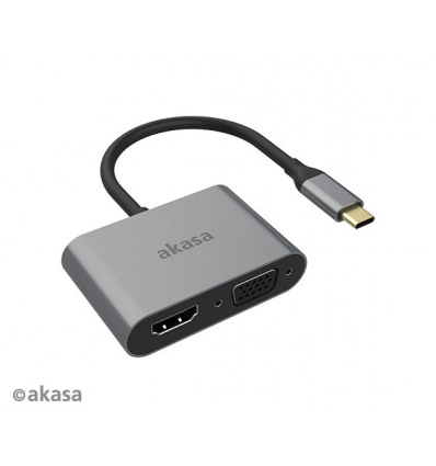 AKASA - adaptér Type-C na HDMI a VGA