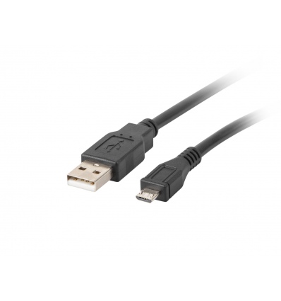 LANBERG Kabel USB 2.0 AM/Micro, 1m, černý