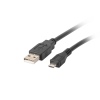 LANBERG Kabel USB 2.0 AM/Micro, 1m, černý