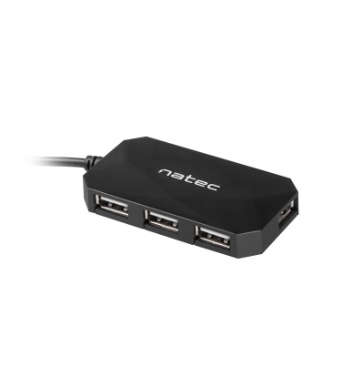 Natec Locust rozbočovač 4x USB 2.0 HUB, černý