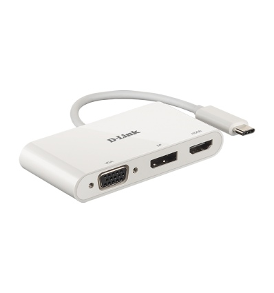 D-Link 3-in-1 USB-C to HDMI/VGA/DisplayPort Adapter