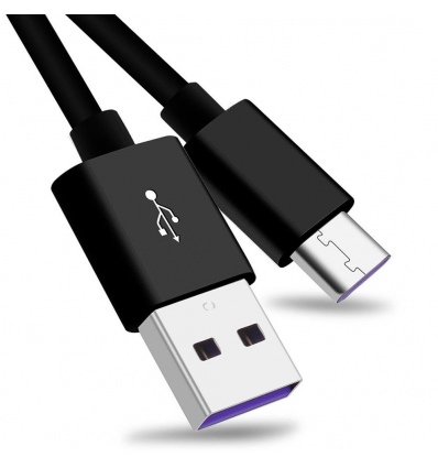 PremiumCord Kabel USB 3.1 C/M - USB 2.0 A/M, Super fast charging 5A, černý, 1m