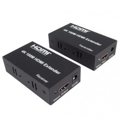 PremiumCord 4K HDMI extender na 100m přes jeden kabel Cat5e/Cat6