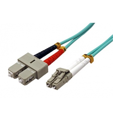 Optický patch cord Duplex LC-SC 50/125 2m MM OM4