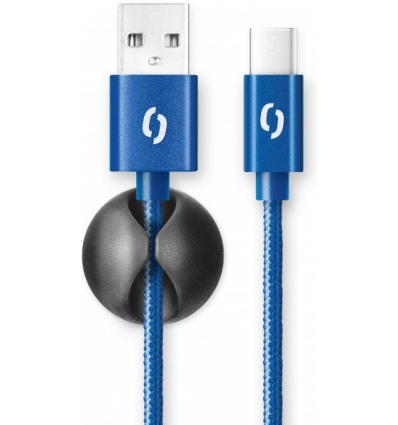 ALIGATOR PREMIUM 2A kabel, USB-C, modrá