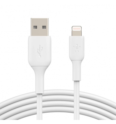 BELKIN kabel USB-A - Lightning, 1m, bílý