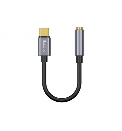 Baseus CATL54-0G Kabelová Redukce z USB-C na 3.5mm Audio Jack L54 (female) Deep Grey