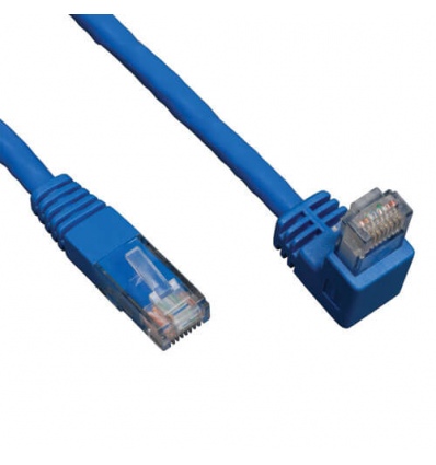 Ethernetový kabel Cat6 Gigabit Molded (UTP) (RJ45 dolů Samec / rovně Samec), modrá, 3.05m