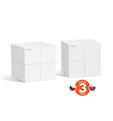 Tenda Nova MW6 (2-pack) WiFi AC1200 Mesh Gigabit system, MU-MIMO, 4x GLAN/GWAN, SMART CZ aplikace