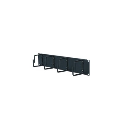 2U Horizontal Cable Organizer Black