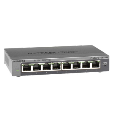 NETGEAR 8PT GIGABIT PLUS SWITCH, GS108e