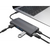 Natec multiport adaptér FOWLER 2 3X USB 3.0 HUB, HDMI 4K, USB-C, RJ45, SD, MICRO SD