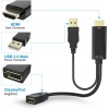 PremiumCord adaptér HDMI to DisplayPort Male/Female s napájením z USB