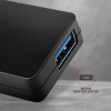 AXAGON HUE-G1A, 4x USB 3.2 Gen 1 SLIM hub, kabel Type-A 14cm napevno