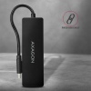 AXAGON HUE-G1C, 4x USB 3.2 Gen 1 SLIM hub, kabel Type-C 14cm napevno