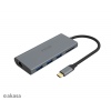 AKASA - externí USB hub - USB typ-C na 9-in-1