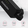 AXAGON ADE-XR, USB 2.0 - Fast Ethernet síťová karta, auto instal, černá