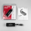 AXAGON ADE-XR, USB 2.0 - Fast Ethernet síťová karta, auto instal, černá