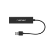 Natec Dragonfly rozbočovač 3x USB 2.0 HUB + RJ45