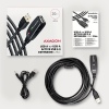 AXAGON ADR-220, USB 2.0 A-M - A-F aktivní prodlužovací / repeater kabel, 20m