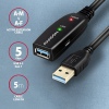 AXAGON ADR-305, USB 3.2 Gen 1 A-M - A-F aktivní prodlužovací / repeater kabel, 5m