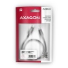 AXAGON BUCM-CM15AB, HQ kabel USB-C - USB-C, 1.5m, USB 2.0, PD 60W 3A, ALU, oplet, černý