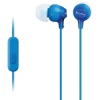 SONY sluchátka MDR-EX15AP, handsfree, modré