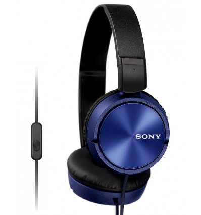 SONY sluchátka MDR-ZX310AP, handsfree, modré