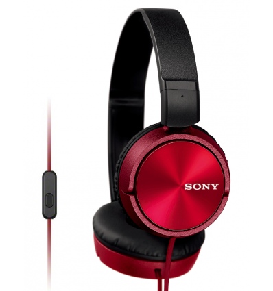 SONY sluchátka MDR-ZX310AP, handsfree, červené