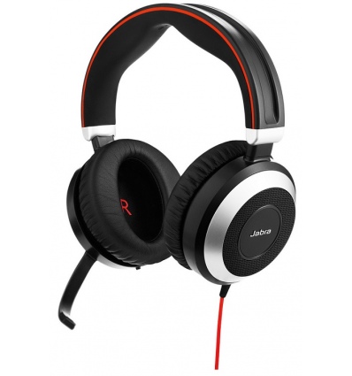 Jabra Evolve 80/Stereo/Jack/Drát/Černá