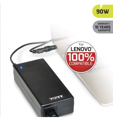 PORT CONNECT Lenovo 100% napájecí adaptér k notebooku, 19V, 4,74A, 90W, 4x Lenovo konektor