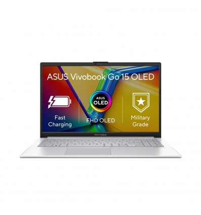 ASUS Vivobook Go 15 OLED/E1504FA/R5-7520U/15,6"/FHD/8GB/512GB SSD/AMD int/W11H/Silver/2R