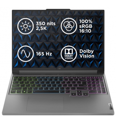 Lenovo Legion Slim 5/16AHP9/R7-8845HS/16"/2560x1600/16GB/1TB SSD/RTX 4070/bez OS/Gray/3R