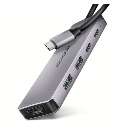 AXAGON HMC-5H60, USB 5Gbps hub, porty 2x USB-A, 1x USB-C, HDMI 4k/60, PD 100W, kabel USB-C 15cm