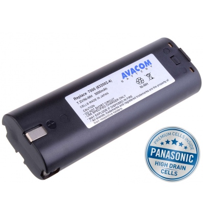 Baterie AVACOM MAKITA 7000 Ni-MH 7,2V 3000mAh, články PANASONIC