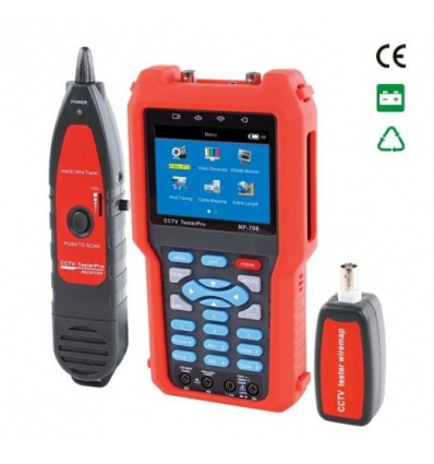 W-Star CCTV tester pro kamerové systémy WSNF706 s LCD displejem a multimetrem