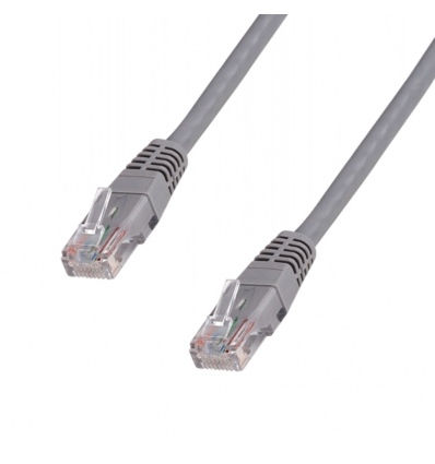 DATACOM Patchkabel 1m , UTP , Cat5e , RJ45, šedý